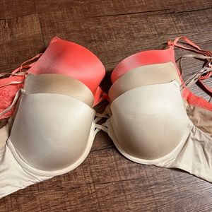 Lot of 3 aerie Maddie bras 36b